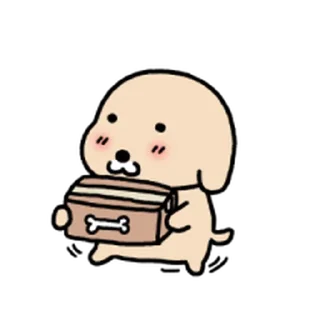 Телеграм стикер ⭐ 누렁이 또또또또또또또 왔어요! @moe_sticker_bot