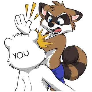 Telegram sticker 👊 Huscoon by Paco
