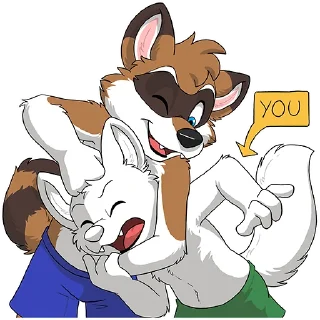 Telegram sticker 😜 Huscoon by Paco