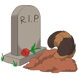 Telegram sticker ⚱️ Huscoon by Paco