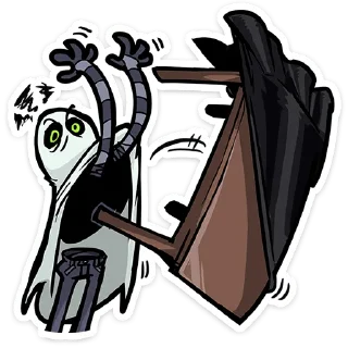 Telegram sticker 😠 Полтергейст Спуки • @TgSticker