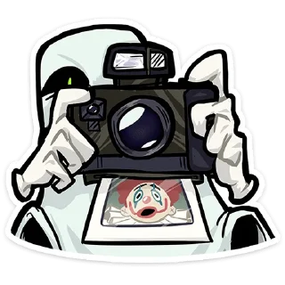 Telegram sticker 📸 Полтергейст Спуки • @TgSticker
