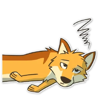 Telegram sticker 😓 Ley DingoFox