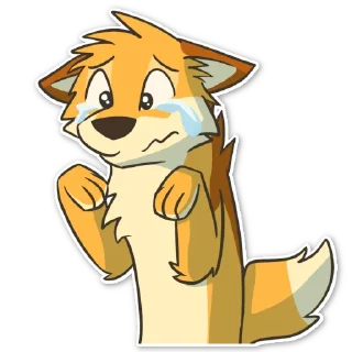 Telegram sticker 😭 Ley DingoFox