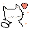 Sticker ❕ pixel kitty❕@kiokome