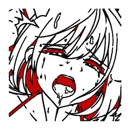 Sticker 🥵 ahegao adapt ➜ @kotletovvemoji