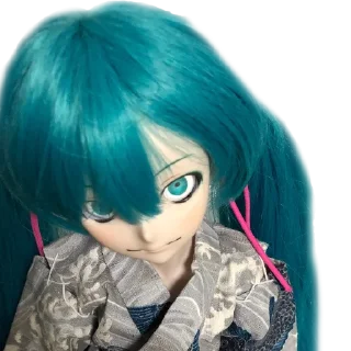 Telegram sticker 😐 Creepy Miku