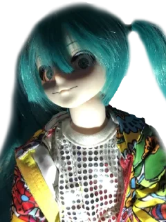 Telegram sticker 😐 Creepy Miku