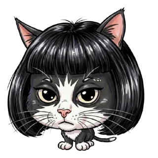 Telegram sticker 🌟 Fran'sCat 😾: @fStikBot