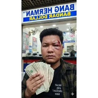 Telegram sticker 🥴 BANG HERMAN BANDAR DOLLAR