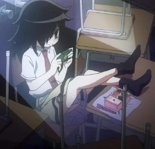 Video sticker 💗 томоко момент :: @fStikBot