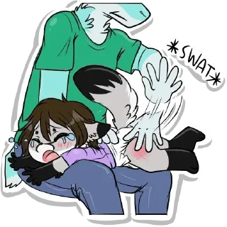 Video sticker 😭 Maggie's spankings — @stckrRobot