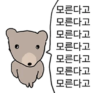 Телеграм стикер ⭐ 광끼곰과 평화로운 대화 @moe_sticker_bot
