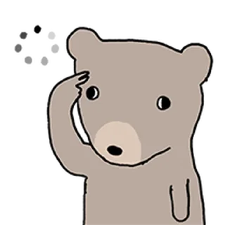Телеграм стикер ⭐ 광끼곰과 평화로운 대화 @moe_sticker_bot