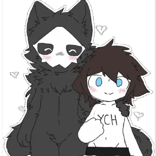 Telegram sticker ❤️ Кривой латекс @shawty71inPerson