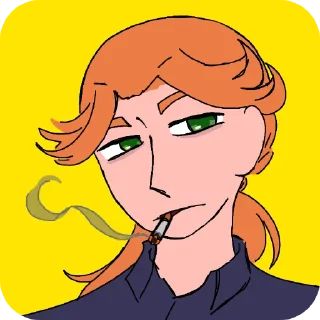Telegram sticker 💛 Портреты укурышей