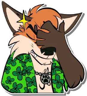 Telegram sticker 🤦‍♂️ 🍀 Lucky Fox 🦊 Misc @TheLuckyFox