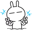 Telegram sticker ✌ Tuzki