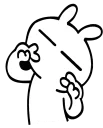 Telegram sticker ✌ Tuzki