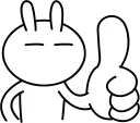 Telegram sticker 👍 Tuzki