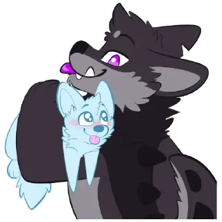 Sticker 💪 Monster Dog Stickers by Pulex