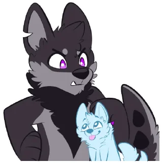Video sticker 😠 Monster Dog Stickers by Pulex