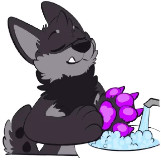 Video sticker 🧼 Monster Dog Stickers by Pulex