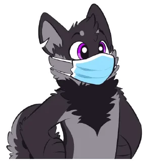 Telegram sticker 😷 Monster Dog Stickers by Pulex