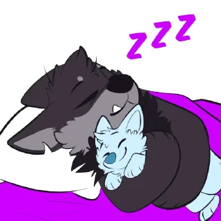 Telegram sticker 🛌 Monster Dog Stickers by Pulex