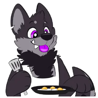 Telegram sticker 👨‍🍳 Monster Dog Stickers by Pulex