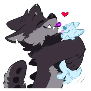 Telegram sticker 🤗 Monster Dog Stickers by Pulex
