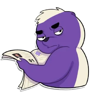Telegram sticker 😒 hUNNy badger @UNNFinance