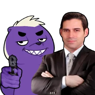 Telegram sticker 🔫 hUNNy badger @UNNFinance