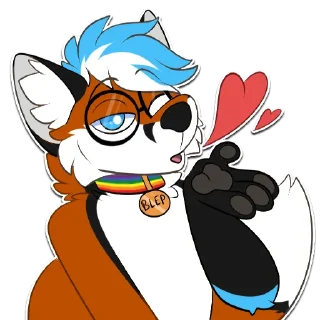 Video sticker 😘 Blep Fox