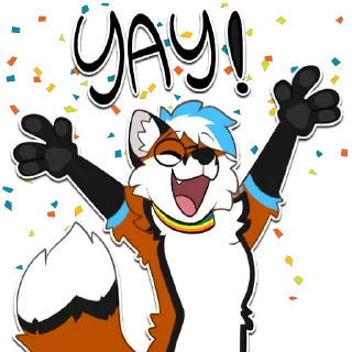 Telegram sticker 😄 Blep Fox