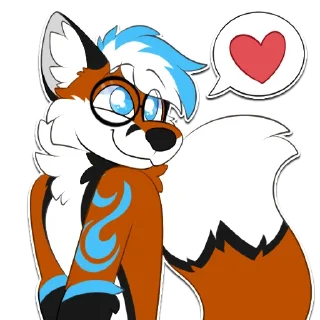 Sticker ❤️ Blep Fox