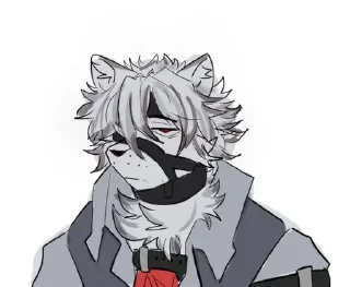 Telegram sticker 😊 Von Lycaon (zzz, zenless zone zero)