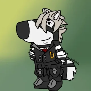 Telegram sticker 😊 Von Lycaon (zzz, zenless zone zero)