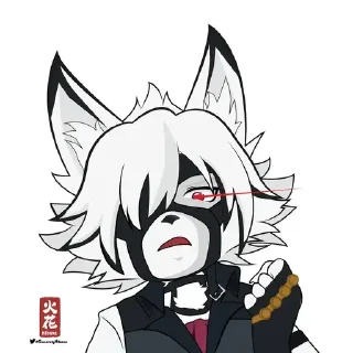 Telegram sticker 😊 Von Lycaon (zzz, zenless zone zero)