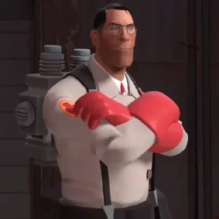 Telegram sticker 😈 Горячие мужчины / тф2