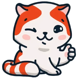 Telegram sticker 👍 marsey the cat