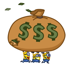 Sticker 💰 Minions @TgEmojis