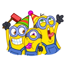 Sticker 🥳 Minions @TgEmojis