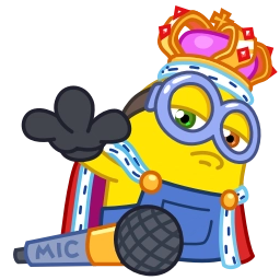 Sticker 🎤 Minions @TgEmojis