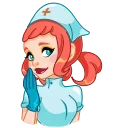 Telegram sticker 😂 Cute Nurse