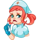 Telegram sticker 😭 Cute Nurse