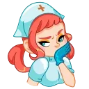 Telegram sticker 🤢 Cute Nurse