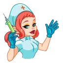Telegram sticker 👋 Cute Nurse