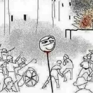 Телеграм стикер 🧐 STICK FIGURE GORE / RAGE