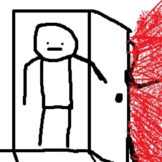 Телеграм стикер 😐 STICK FIGURE GORE / RAGE